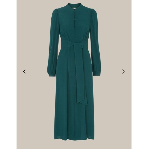 NWT Whistles tie waist midi dress